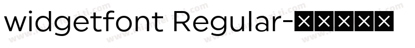 widgetfont Regular字体转换